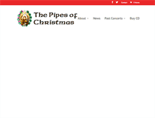 Tablet Screenshot of pipesofchristmas.com
